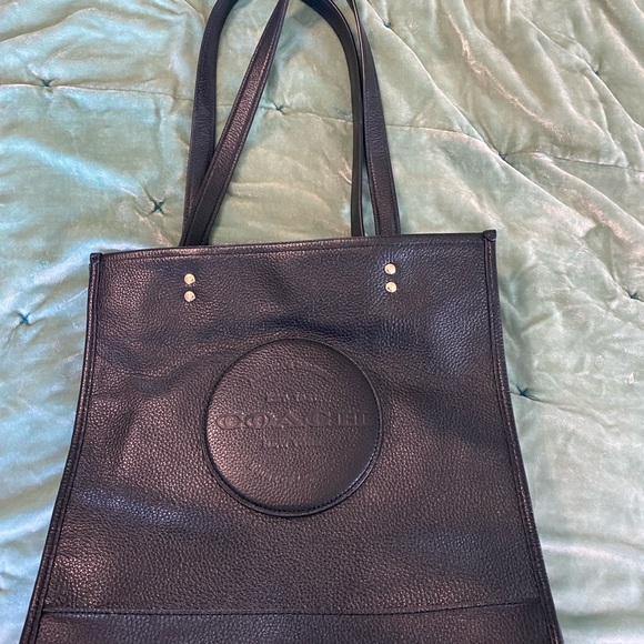 Black leather Coach bag - Picture 7 of 9